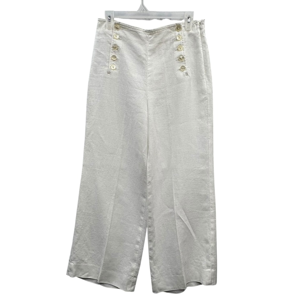 J. Crew linen sailor Wide Leg Pants